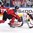 COLOGNE, GERMANY - MAY 18: Canada's Brayden Point #21 and Germany's .Philipp Grubauer #30 battle during quarterfinal round action at the 2017 IIHF Ice Hockey World Championship. (Photo by Andre Ringuette/HHOF-IIHF Images)

